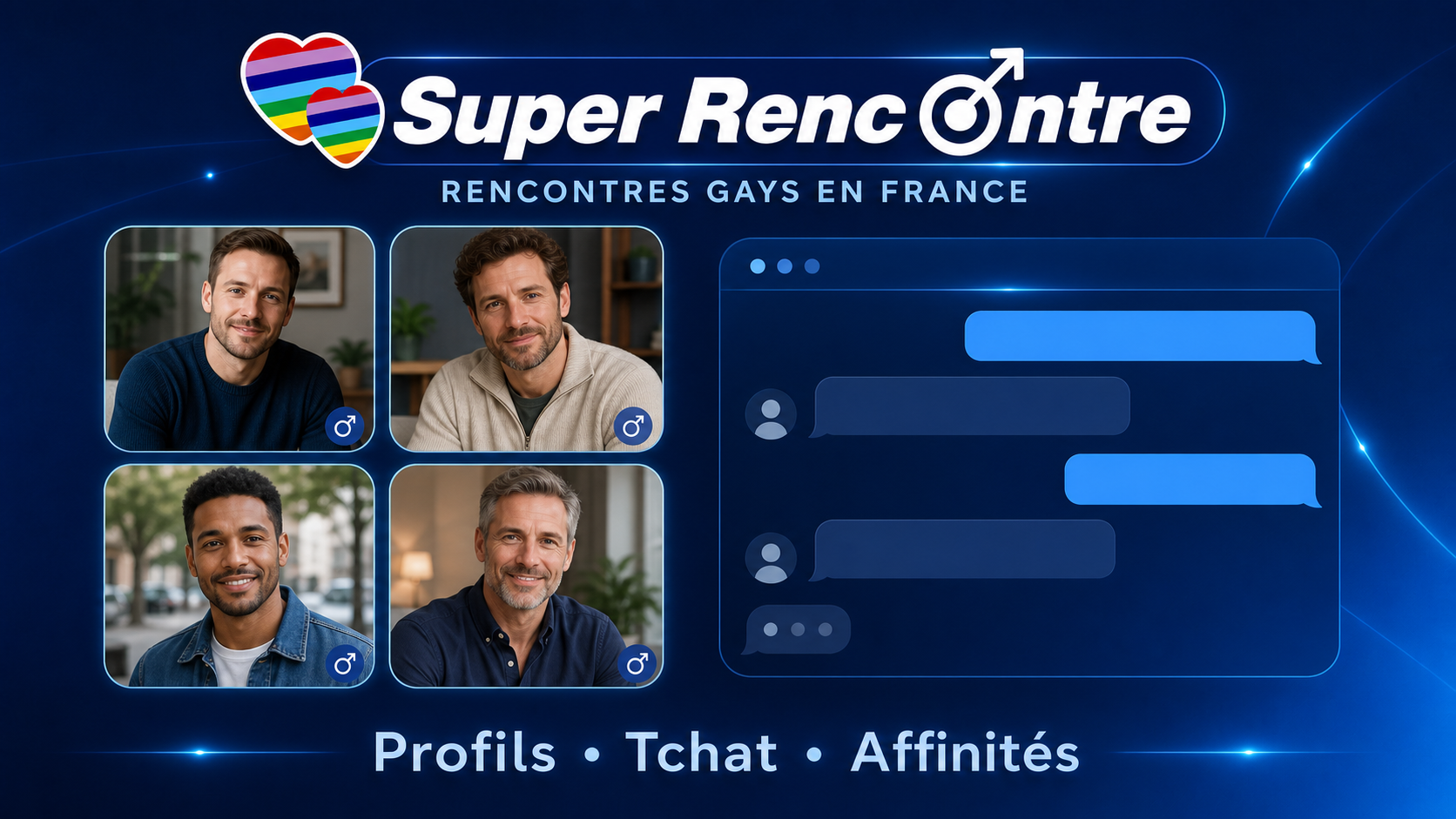 Rencontre gay en France : hommes célibataires
